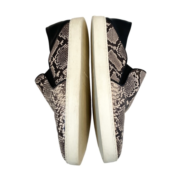 VINCE Garvey Snake Print Leather Slip On Sneakers - Size 9.5 M - Picture 6 of 7